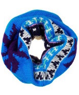 Juicy Couture Scarf Apres Ski Snood Angora Dark Regal Blue Multi $88 New - $47.52