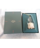  Lenox Holiday Crystal Santa Bell Crystal Ornament In Original Box 1989 - $10.00