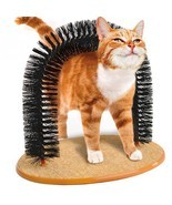 Cat Brush Plastic Scratching Round Self Groomer Cats Kittens Pet Arch Rub Toy  - $16.73