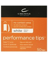 CND Performance Tips for Acrylic UV Gel, Nail Size 1-10 White or Natural 50 Pack - $9.99