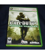 Call of Duty 4 Modern Warfare Xbox 360 Game Complete Case With Manual - $6.99