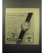 1955 Movado 431 Watch Ad - For those whose moments are precious - $18.49