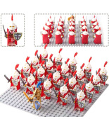 21pcs Red Cross Knights A Medieval Battles & Sieges Custom Minifigures Toys - $27.68