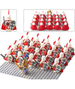 21pcs Red Cross Knights D Medieval Battles & Sieges Custom Minifigures Toys - $27.68