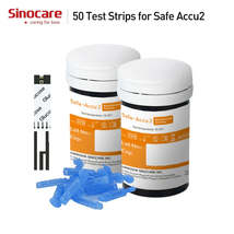 200/100/50pcs for Safe-Accu2 Sinocare Blood Glucose Test Strips and Lanc... - $240.00+