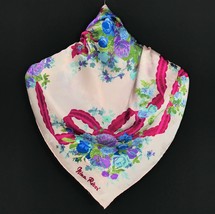 Authentic Nina Ricci Silk Scarf Shawl Babushka Classic Wrap Head Squares... - $126.00