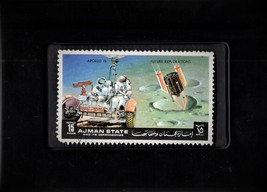 Framed Stamp Art - Postage Stamp from Ajman State - Apollo 15 - $8.99