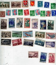 Stamps - 84 French &amp; Italian Stamps (35 French &amp; 49 Italian  Vintage Sta... - $3.70