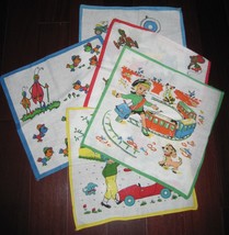 Vintage Communist Era Polish Czechoslovakian Childrens Baby Cloth Napkin... - $34.99