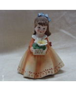 Vintage Lefton China Bisque Porcelain NOVEMBER Birthday Girl Figurine - Freebie