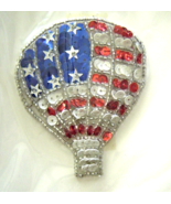 Vintage Silver American Air Balloon Sequin Applique Sew-On Sequined Patch  NIP  - $8.99