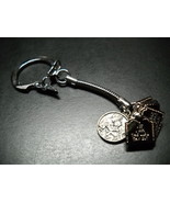 Forest Lawn Cemetery Glendale California Key Chain The Ten Commandments Silver - $8.99