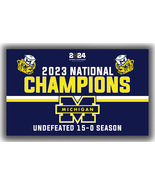 Michigan Wolverines Football National Champions 2023 Flag 90x150cm 3x5ft Banner - $14.95