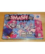 Nintendo 64 N64 Super Smash Bros Video Game with Box, Tested and Working - $79.95