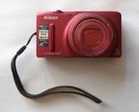 Nikon CoolPix S9500 18.1MP 22x Zoom Super telephoto Lens GPS WiFi Red - $49.00