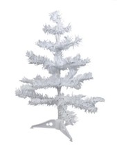 18&quot; MINI CHRISTMAS TREE -white -artificial - $17.70