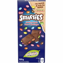 6 X NESTLÉ SMARTIES Milk Chocolate Tablet Bar 100g Each, Canada, Free Sh... - $36.77