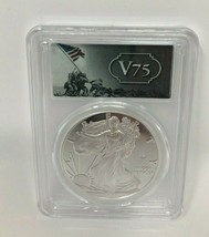 2020 END WORLD WAR II 75th ANNIVERSARY SILVER EAGLE PROOF COIN V75, PCGS... - $410.33