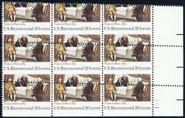 2052, MNH 20¢ Misperforated Freak Error Plate Block of 9 Stamps - Stuart... - $125.00