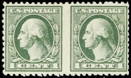 525c, Mint OG 1¢ Imperforate Between Pair Error CV $750.00 - Stuart Katz - $350.00