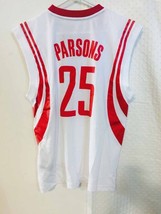 An item in the Sports Mem, Cards & Fan Shop category: Adidas NBA Jersey Houston Rockets Chandler Parsons White sz 2X