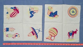 Vintage Set of 2 Mexico Theme Dinner Napkins dq - $38.25