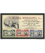 Monaco 1956 Card First day of issue The Royal Weddings - $2.97