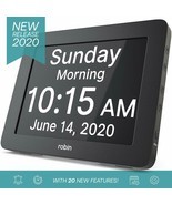 Robin Digital Day Clock Custom Alarms Calendar Memory Loss Dementia Clock - $99.95