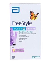 5X Abbott Freestyle Óptimo H Sangre Cetona Tiras Reactivas, 10 (Fresco S... - $107.61