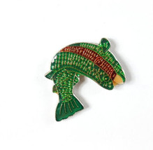 Colorful Jumping Fish Pin Enamel Lapel Hat Tie Tac 1 inch NOS - $3.91