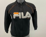 Fila Full Zip Jacket Boys Size Large Black long Sleeve F-Box Cotton/Poly... - $9.89