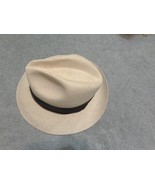 Men’s Bailey of Hollywood Salter Hat Fedora Genuine Panama Straw Black ribbon S - $150.00