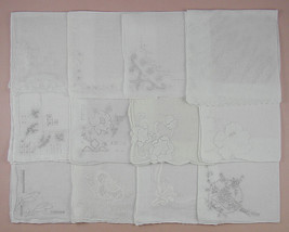 Lot of One Dozen Vintage White Wedding Hankies (Inventory Lot #79) - $100.00