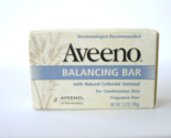 1 Aveeno Balancing Bar Natural Colloidal Oatmeal Fragrance Free 3.5 oz New - $20.00