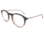 Prodesign Eyeglasses Frames 4773 c.4942 Brown Clear Pink Round 46-20-140 - $93.29