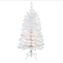 4ft Pre Lit Artificial Tree White Christmas Valentines Easter Wedding Party - $65.00