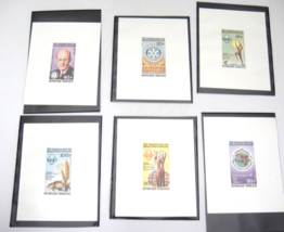 Togo 75th Anniversary Rotary International Proof Stamps Lot of 6 in Mounts - $10.88