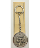 Vintage Silver Dollar Holder Keychain B-17 - $9.99