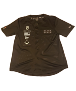 NEW ERA Cap HAT CO. Black BLVCK SCALE Button Front L BASEBALL JERSEY Mesh Shirt - $49.99