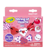 NEW Crayola Model Magic String of Hearts Craft Kit complete DIY garland - $4.95