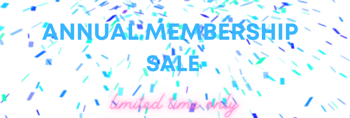 ANNUAL MEMBERSHIP
SALE-
I
1 limited time proly