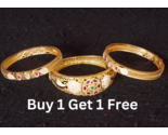  Elegance: Timeless Classics - Exqusite Bangles for Women (Buy one Get one free) - $144.00