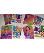 Vintage 90s Current Divas Valentine Cards w/Sticker Activity Sheet x4 Pa... - $7.92