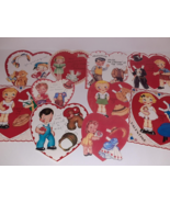 Vtg Paper Doll A-MERI-CARD Valentine Card Reproduction Lot x10 Milkman F... - $9.90