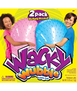 NEW Wacky Wubble Bubble Ball 2 Pack Kit w/ blue & pink balls, patch kits, nozzle - $18.95